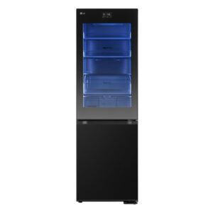 LG InstaView™ 349 Litre 60/40 Fridge Freezer - Black