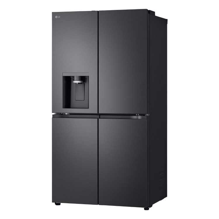 LG NatureFRESH 637 Litre Four Door American Fridge Freezer - Black - Image 3