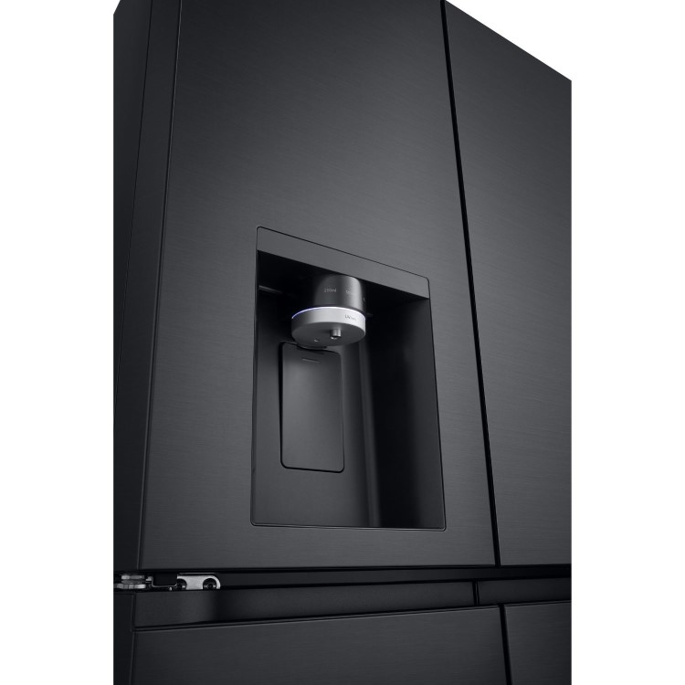 LG NatureFRESH 637 Litre Four Door American Fridge Freezer - Black - Image 9