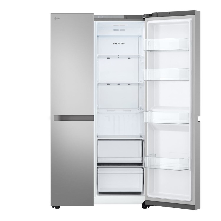 LG NatureFRESH 664 Litre Side-By-Side American Fridge Freezer - Prime Silver - Image 4
