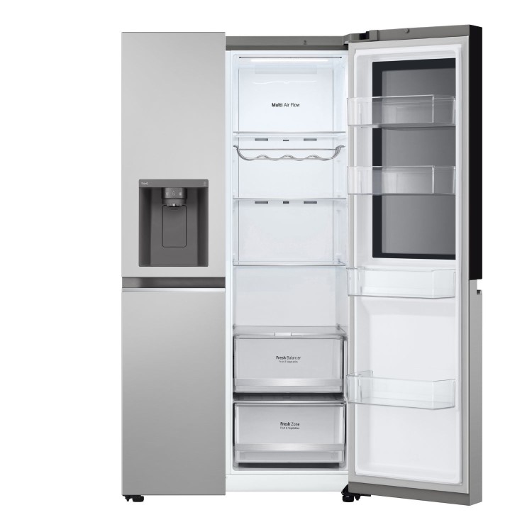 LG InstaView 635 Litre Side-By-Side American Fridge Freezer - Prime Silver - Image 5