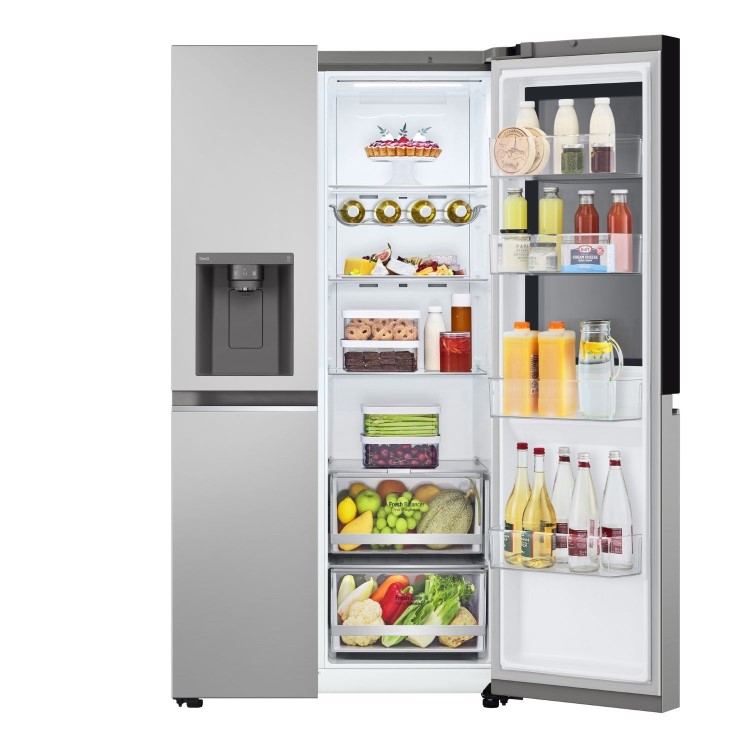 LG InstaView 635 Litre Side-By-Side American Fridge Freezer - Prime Silver - Image 6