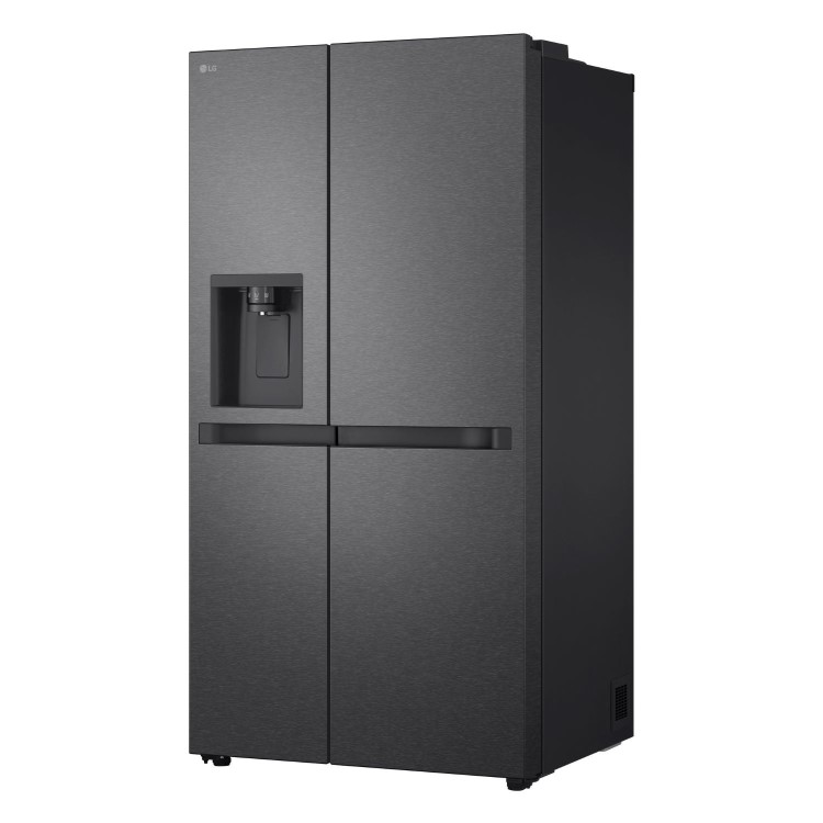 LG NatureFRESH 638 Litre Side-by-Side American Fridge Freezer - Matte Black - Image 3