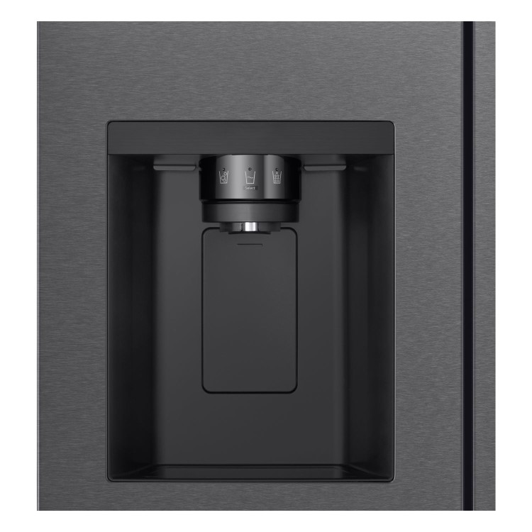 LG NatureFRESH 638 Litre Side-by-Side American Fridge Freezer - Matte Black - Image 7