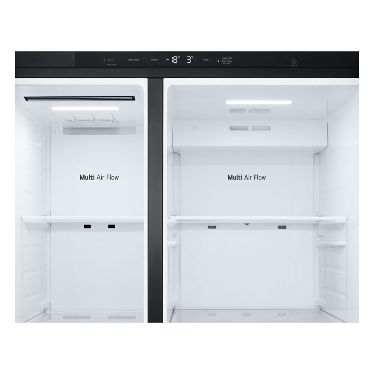 LG NatureFRESH 638 Litre Side-by-Side American Fridge Freezer - Matte Black - Image 9