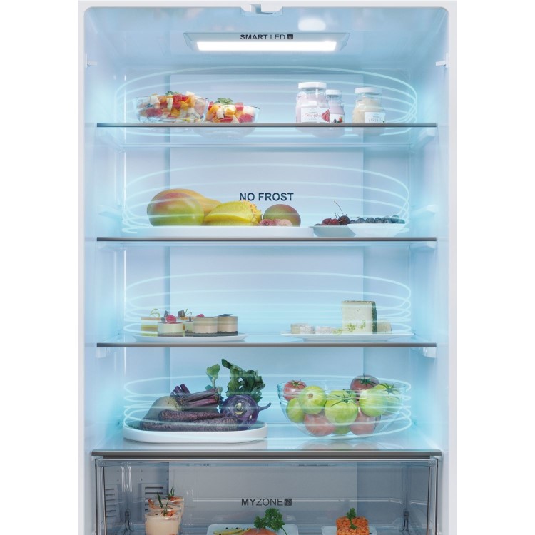 Haier FD 70 Series 5 446 Litre French Style American Fridge Freezer - Platinum Inox - Image 12