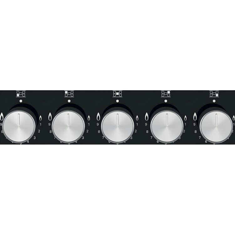 Hotpoint 73cm 5 Burner Gas on Glass Hob - Black - Image 4