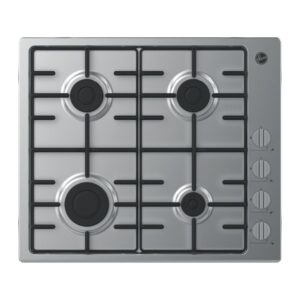 Hoover 60cm 4 Burner Gas Hob - Stainless Steel