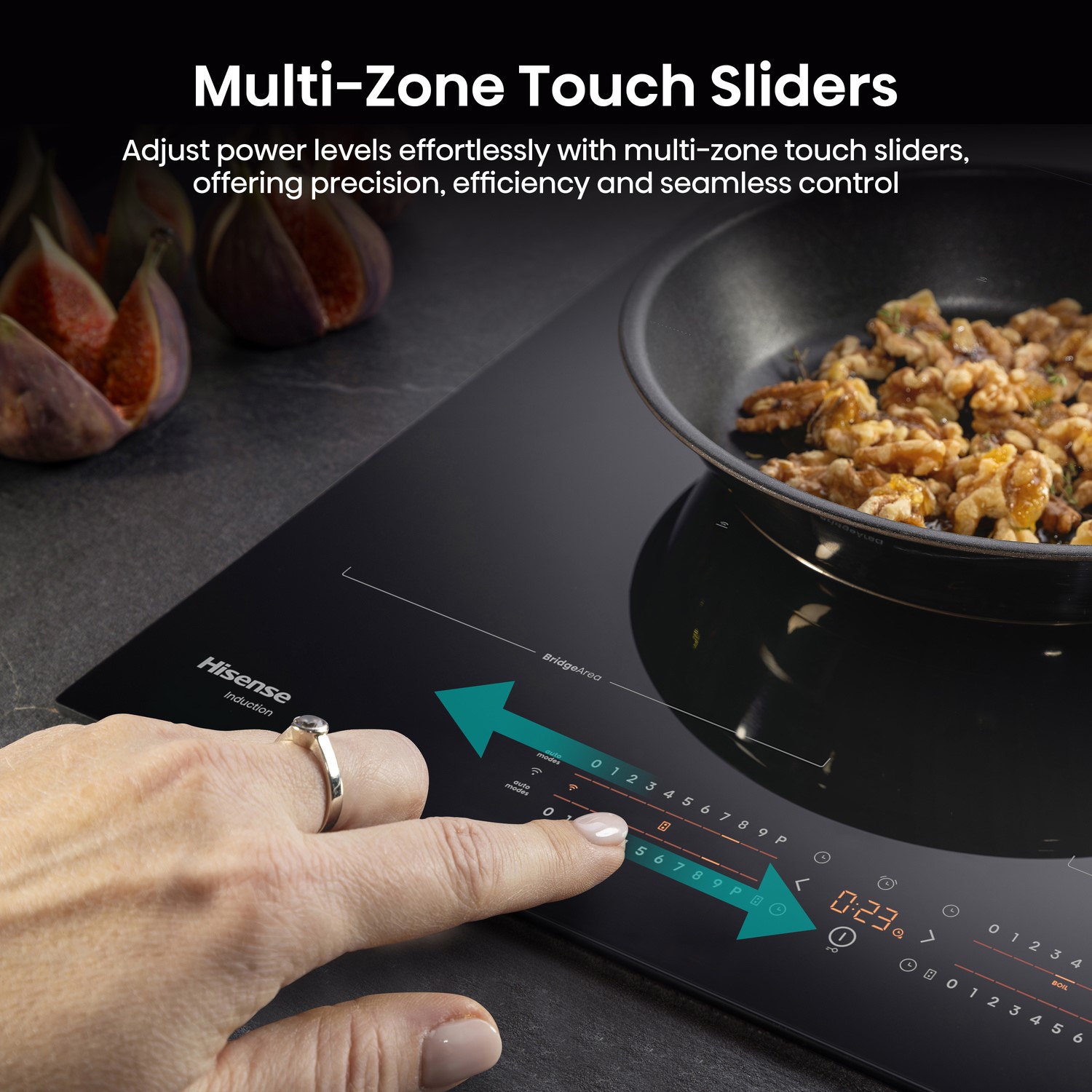 Hisense 60cm 4 Zone Induction Hob with Area Flex - Image 5