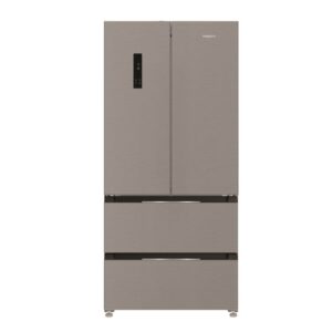 Hotpoint 510 Litre French Style American Fridge Freezer - Inox