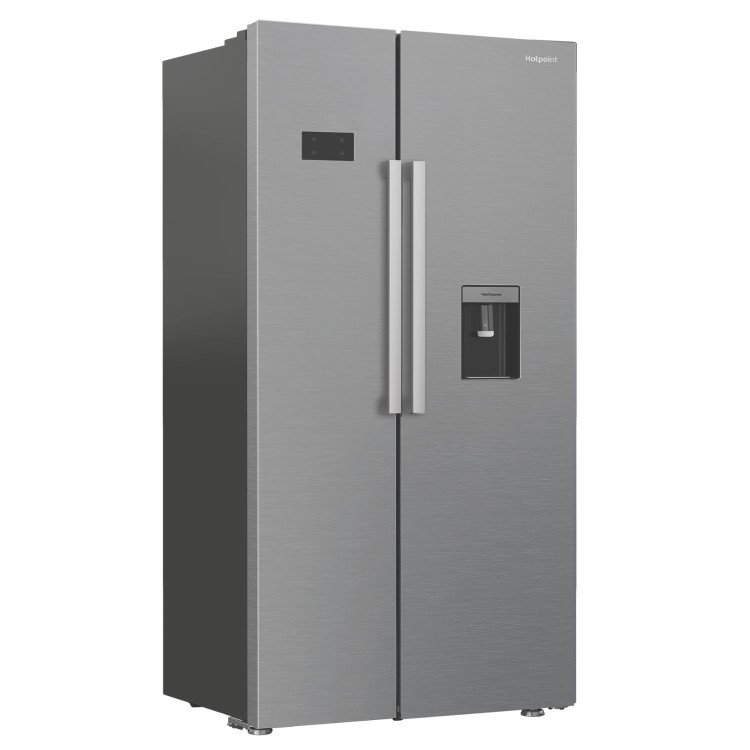 Hotpoint 588 Litre Side-By-Side American Fridge Freezer - Stainless Steel - Image 2