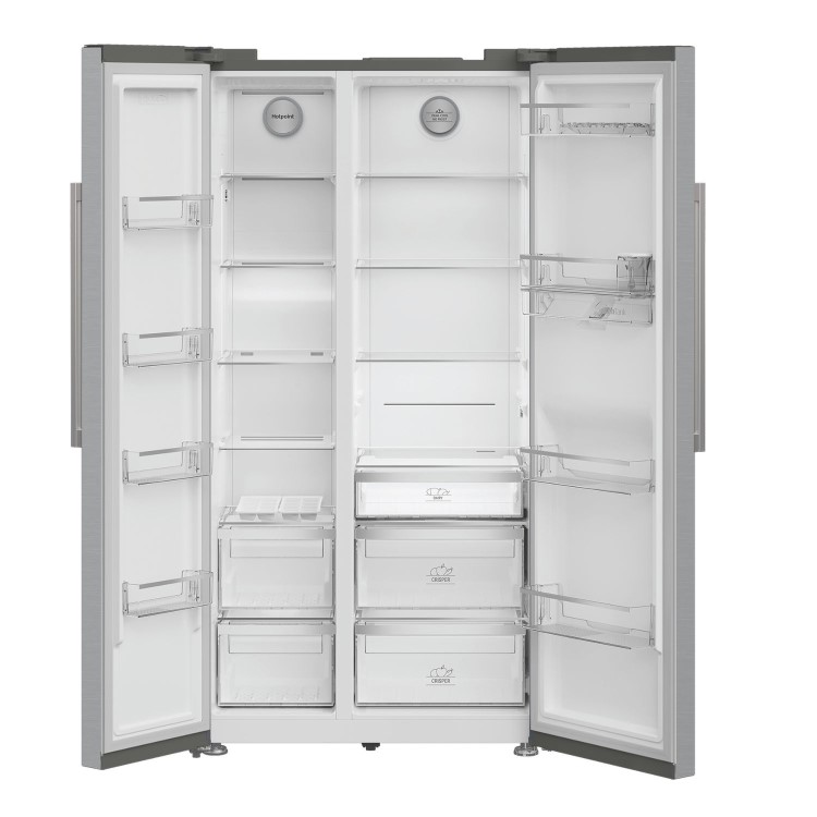 Hotpoint 588 Litre Side-By-Side American Fridge Freezer - Stainless Steel - Image 3