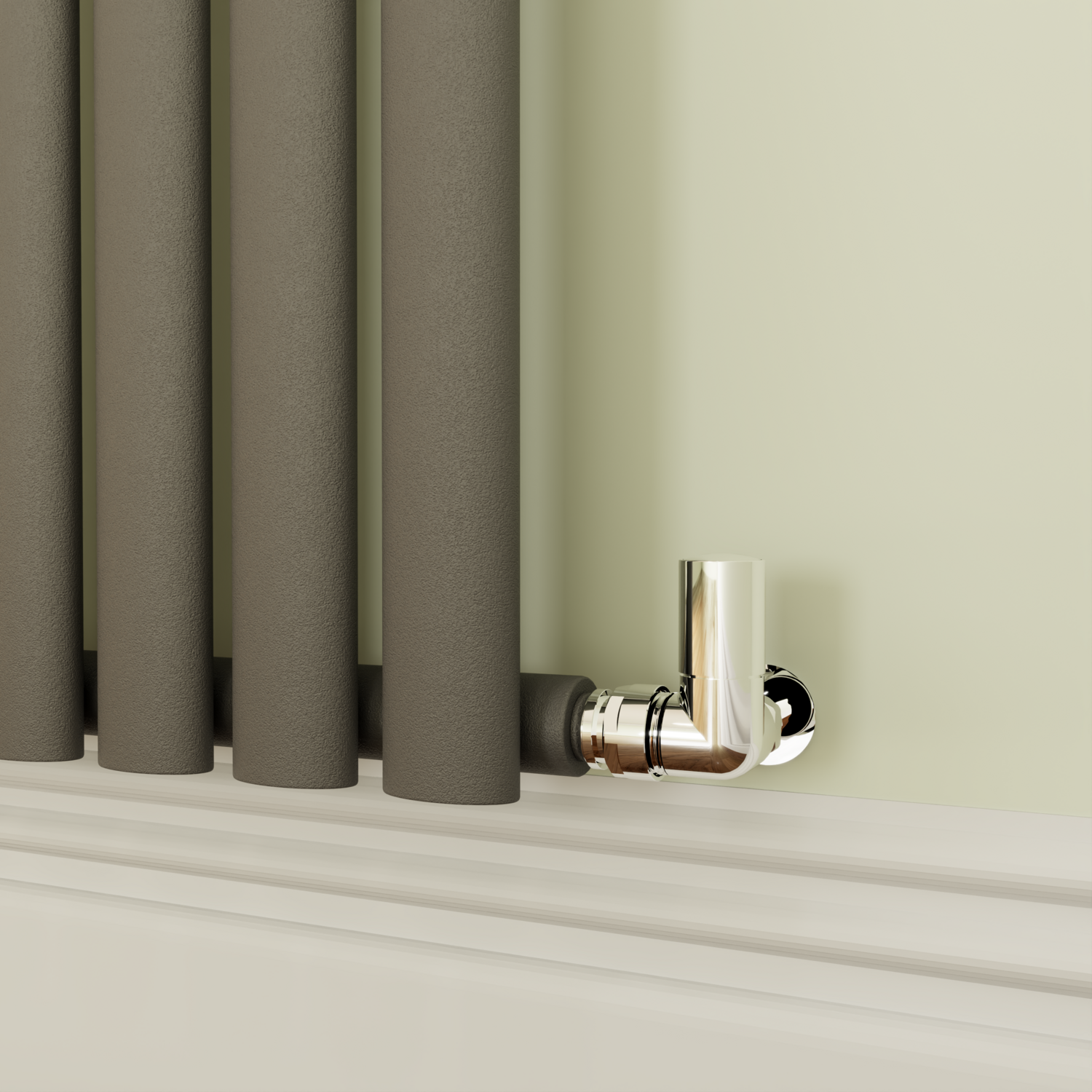 Sorrento Anthracite Horizontal Oval Designer Radiator 800x590mm Single Panel 1947 BTU - Image 3