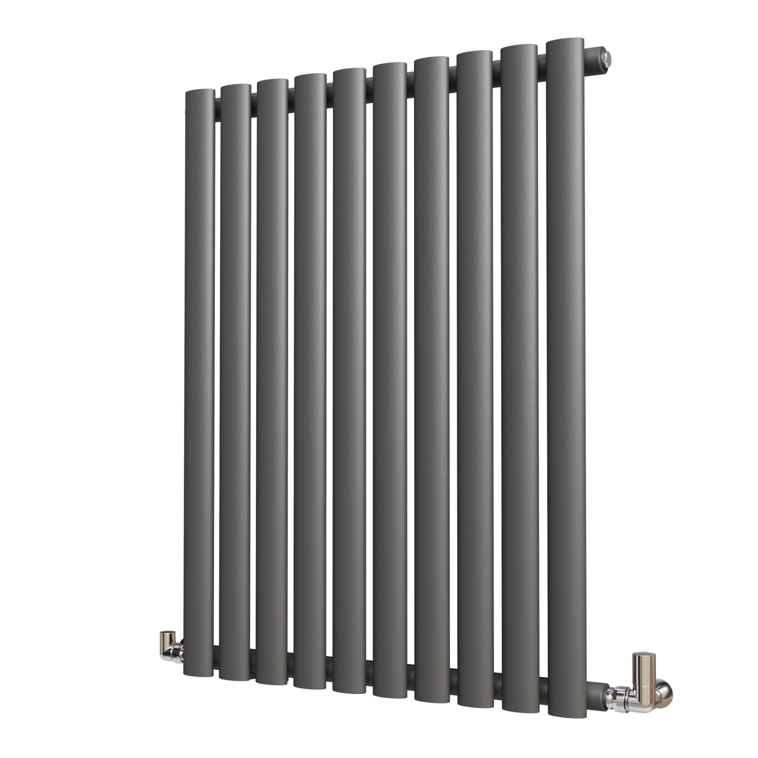 Sorrento Anthracite Horizontal Oval Designer Radiator 800x590mm Single Panel 1947 BTU - Image 2