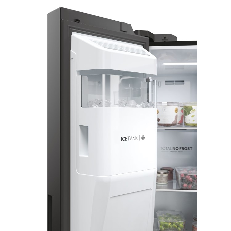 Haier SBS 90 Series 5 601 Litre Side By Side American Fridge Freezer - Black - Image 11