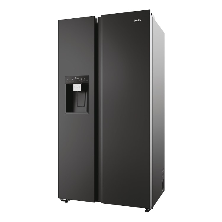 Haier SBS 90 Series 5 601 Litre Side By Side American Fridge Freezer - Black - Image 5