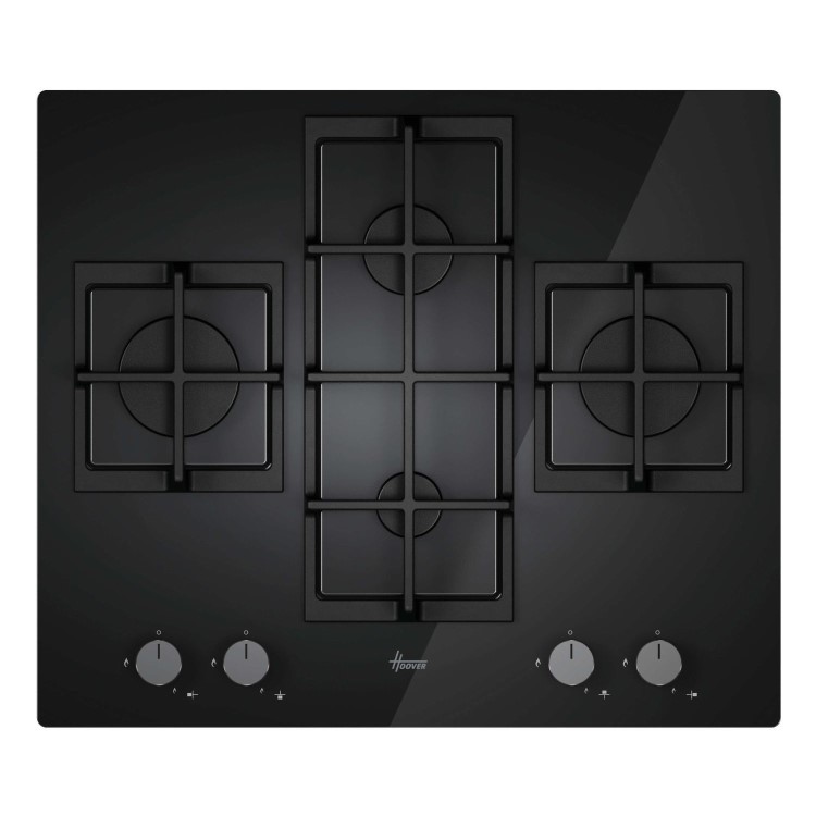 Hoover H-Hob 300 60cm 4 Burner Gas Hob - Black
