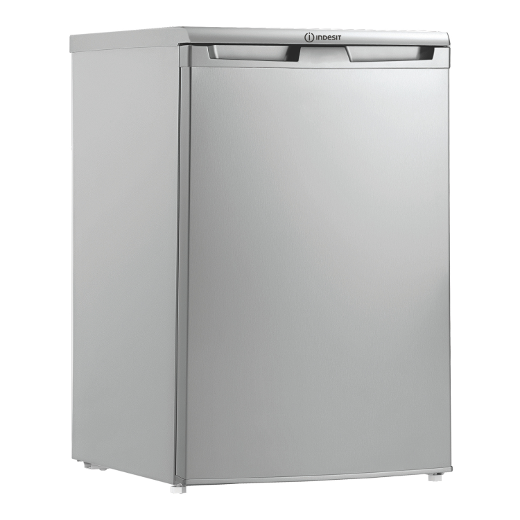 Indesit 128 Litre Freestanding Under Counter Larder Fridge - Silver - Image 2