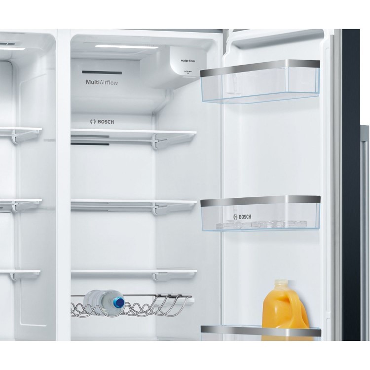 Bosch Series 6 562 Litre Side-By-Side American Fridge Freezer - Black - Image 6
