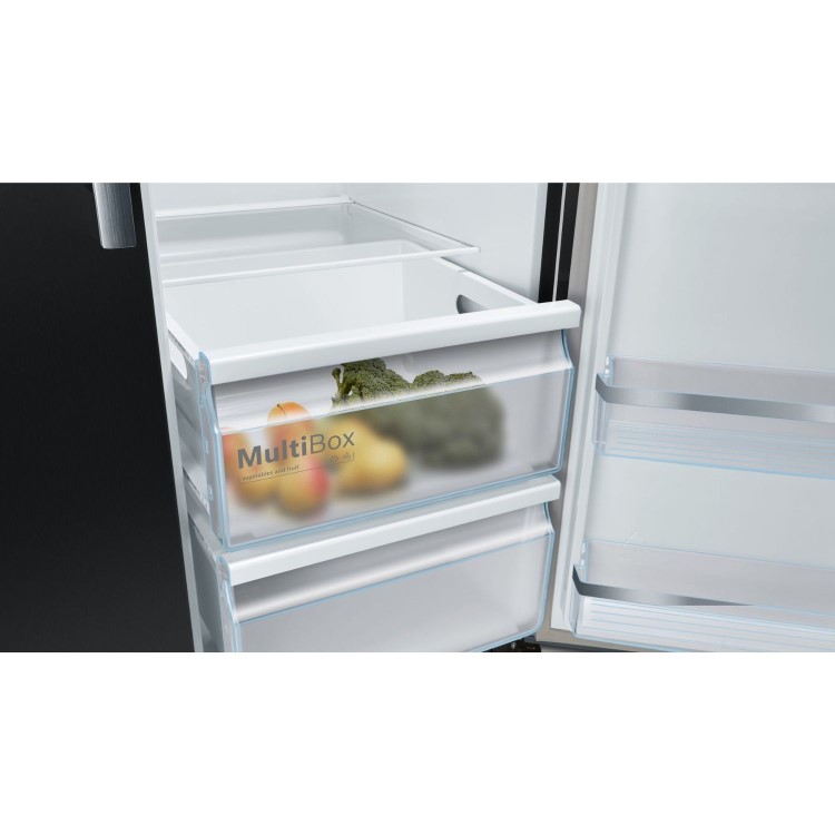 Bosch Series 6 562 Litre Side-By-Side American Fridge Freezer - Black - Image 8