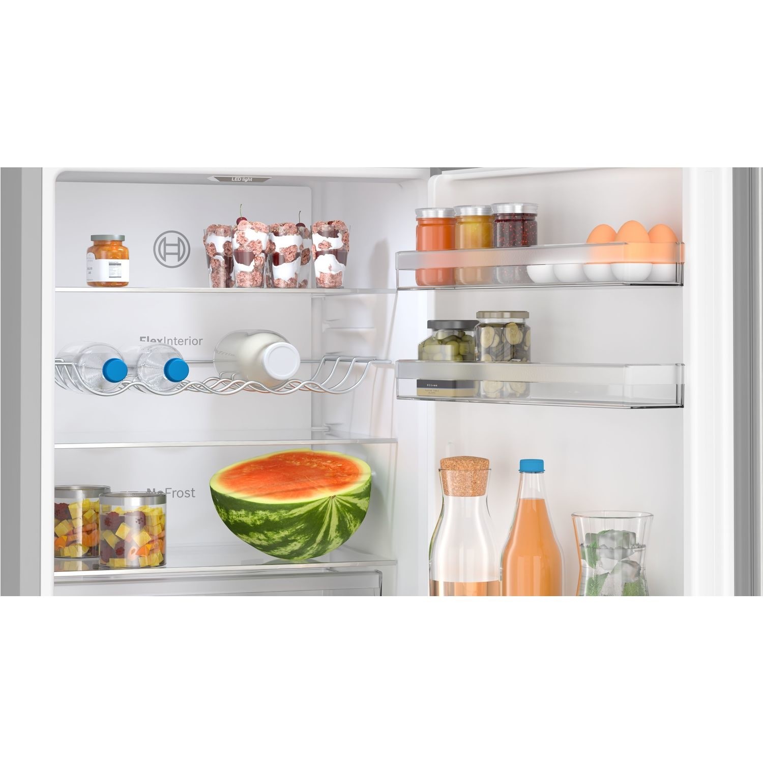 Bosch Series 4 321 Litre 60/40 Freestanding Fridge Freezer - Stainless Steel Look - Image 3