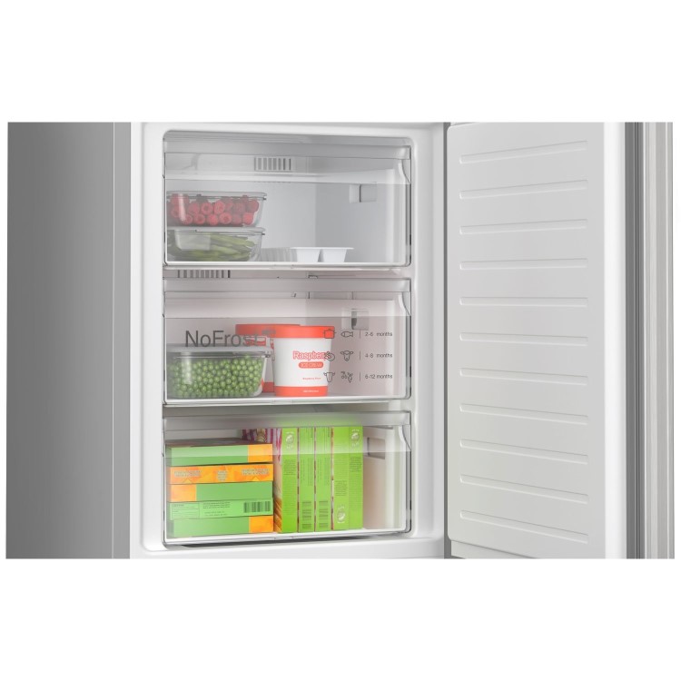 Bosch Series 4 321 Litre 60/40 Freestanding Fridge Freezer - Stainless Steel Look - Image 6
