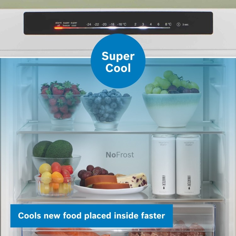Bosch Series 4 363 Litre 70/30 Freestanding Fridge Freezer - Inox - Image 7