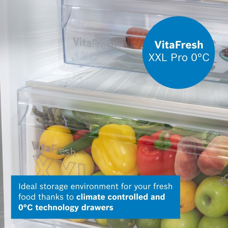 Bosch Series 4 363 Litre 70/30 Freestanding Fridge Freezer - Inox - Image 8