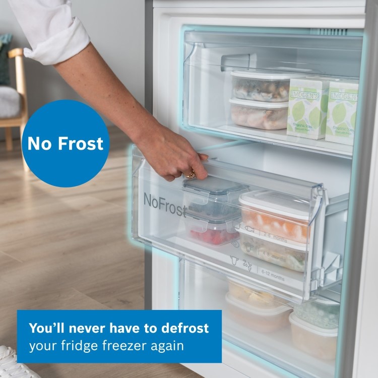 Bosch Series 4 363 Litre 70/30 Freestanding Fridge Freezer - White - Image 5