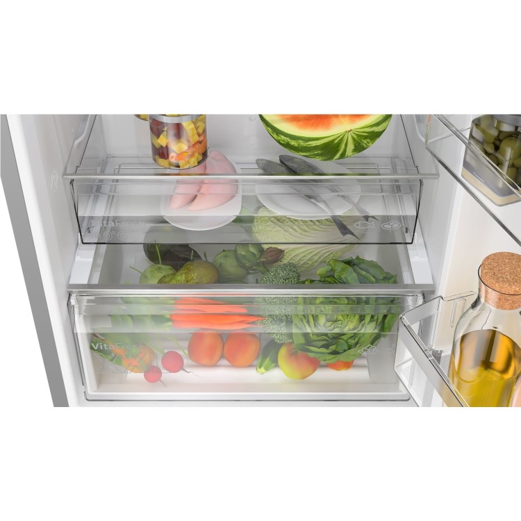 Bosch Series 4 440 Litre 70/30 Freestanding Fridge Freezer - Stainless Steel Look - Image 4