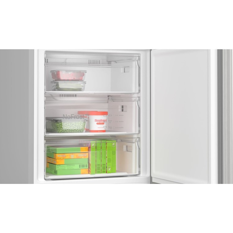 Bosch Series 4 440 Litre 70/30 Freestanding Fridge Freezer - Stainless Steel Look - Image 5