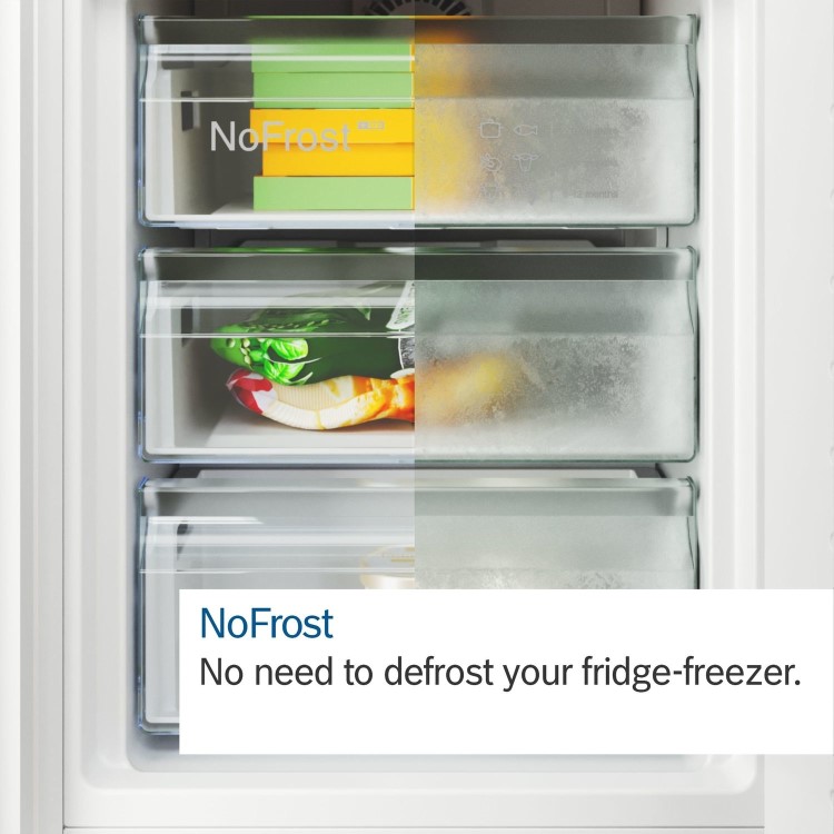 Bosch Series 4 440 Litre 70/30 Freestanding Fridge Freezer - Stainless Steel Look - Image 9
