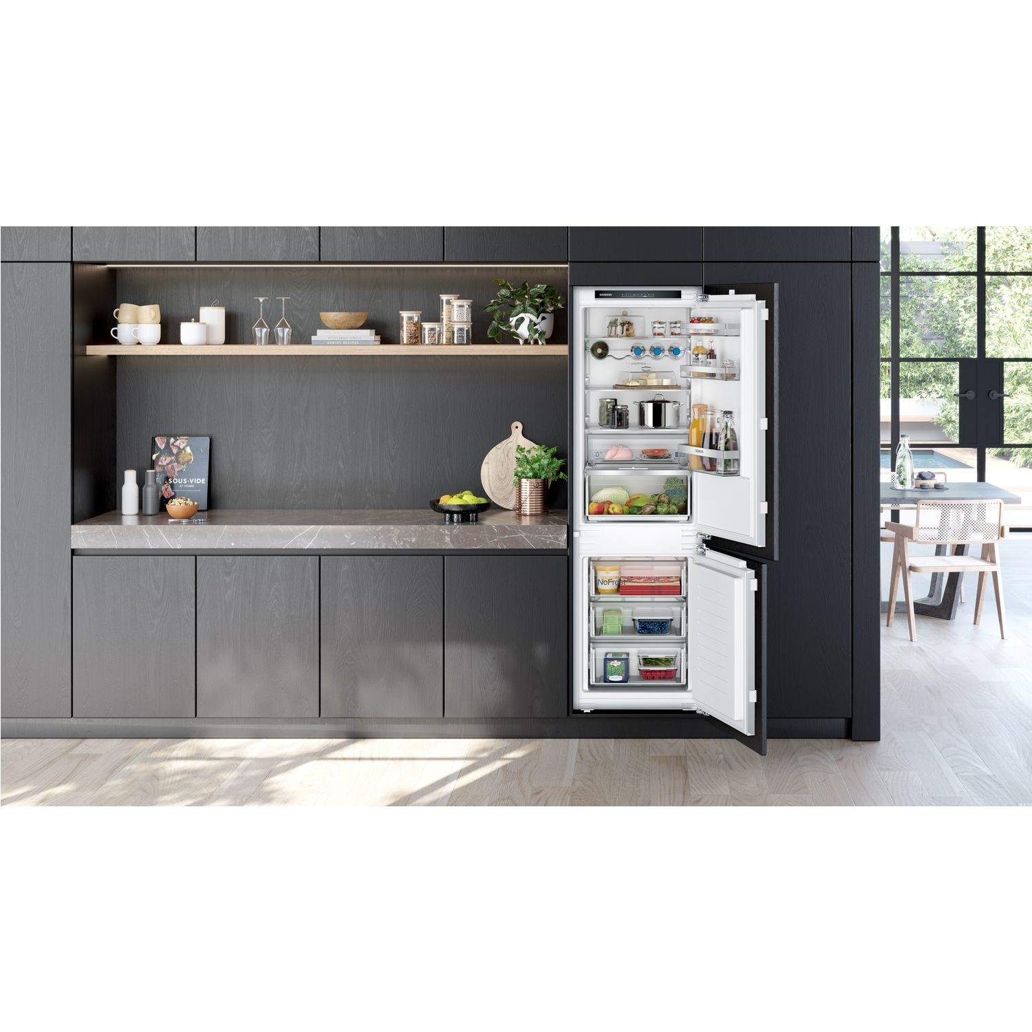 Refurbished Siemens IQ300 KI86NHFE0 Integrated 260 Litre 60/40 Frost Free Fridge Freezer White - Image 4