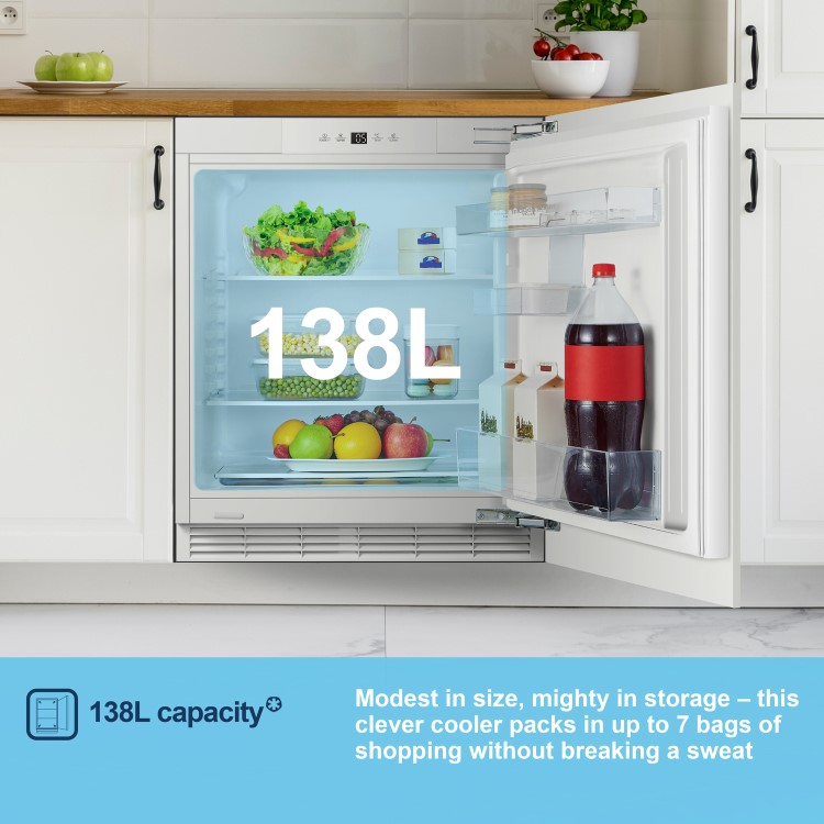 Fridgemaster 138 Litre Integrated Under Counter Fridge - Image 3