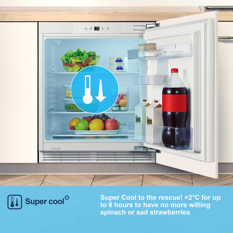 Fridgemaster 138 Litre Integrated Under Counter Fridge - Image 4