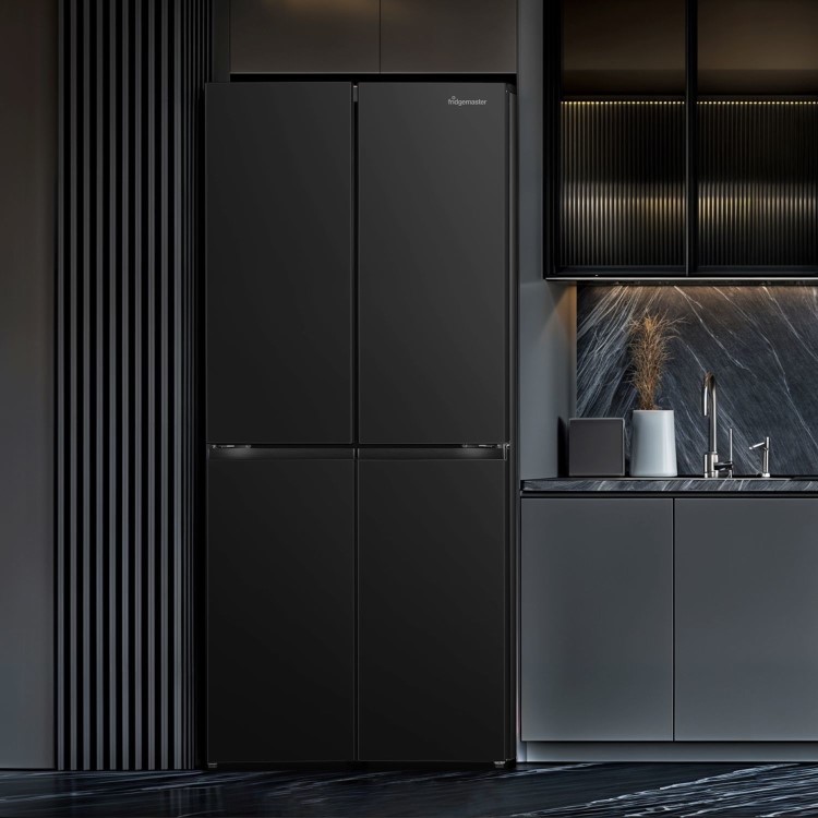 Fridgemaster 427 Litre Four Door American Fridge Freezer - Black - Image 13