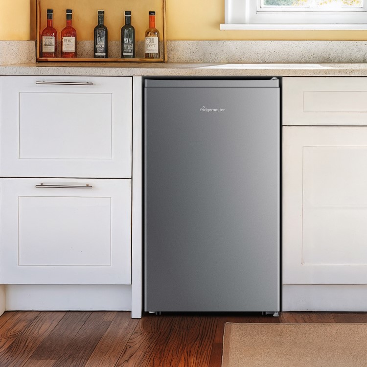 Fridgemaster 82 Litre Freestanding Under Counter Fridge - Silver - Image 13