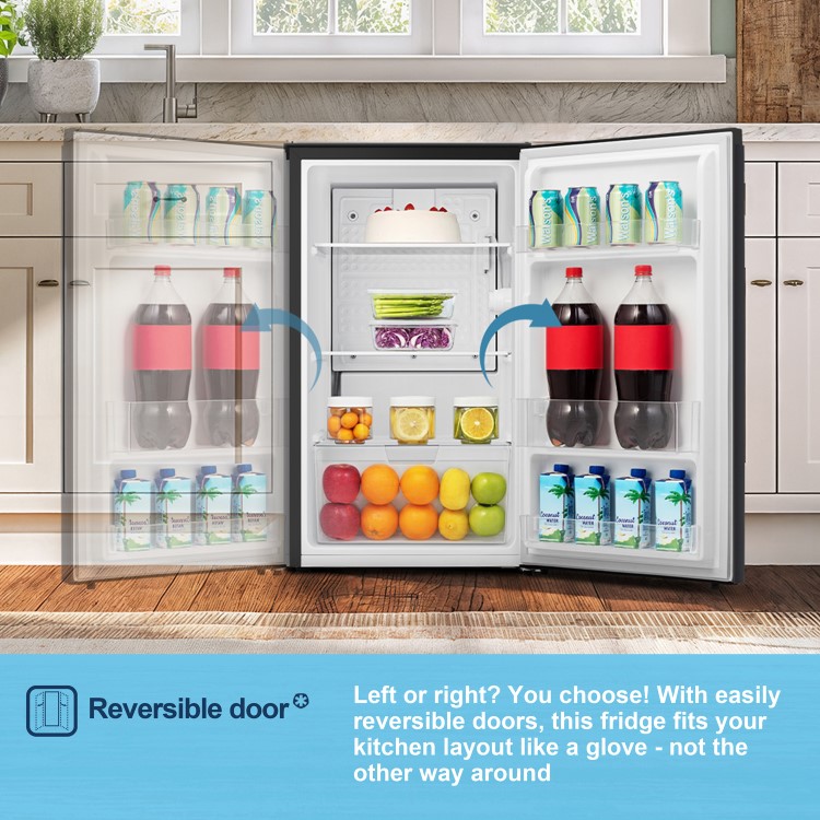 Fridgemaster 92 Litre Freestanding Under Counter Fridge - Black - Image 10