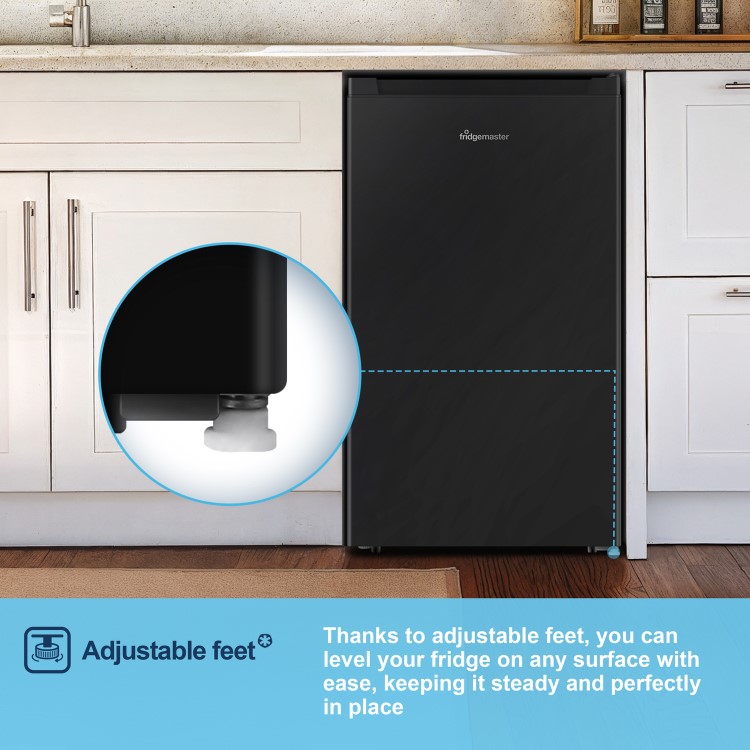 Fridgemaster 92 Litre Freestanding Under Counter Fridge - Black - Image 11