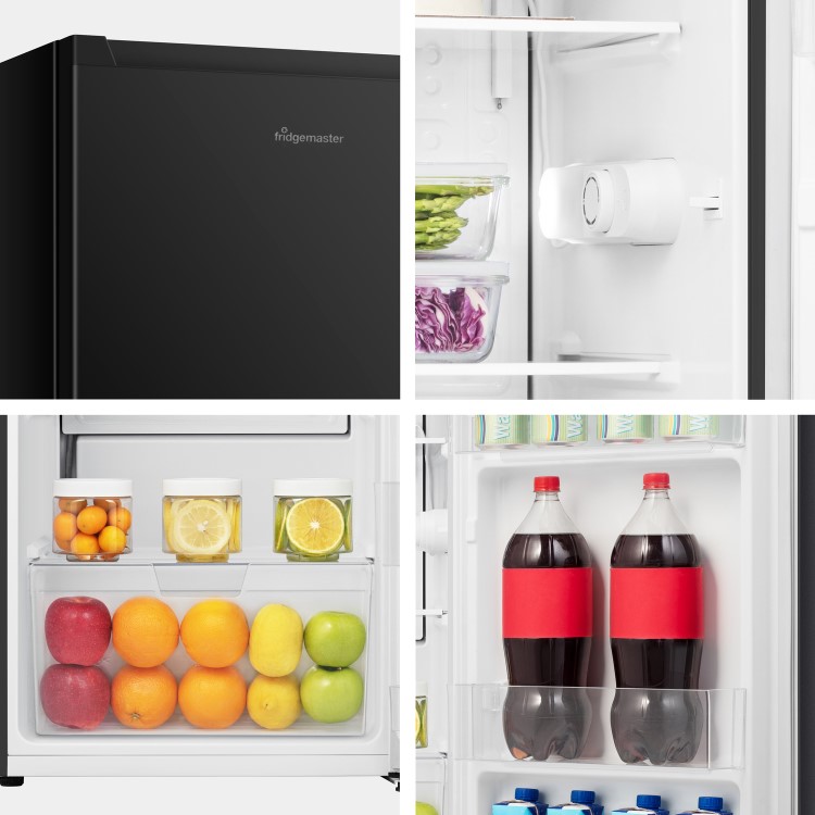 Fridgemaster 92 Litre Freestanding Under Counter Fridge - Black - Image 14
