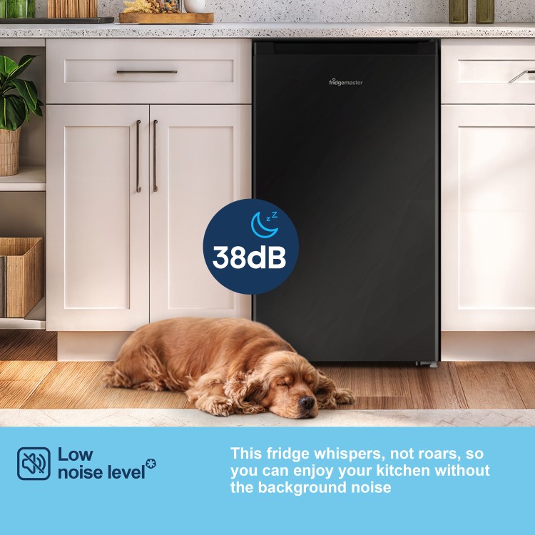 Fridgemaster 92 Litre Freestanding Under Counter Fridge - Black - Image 5