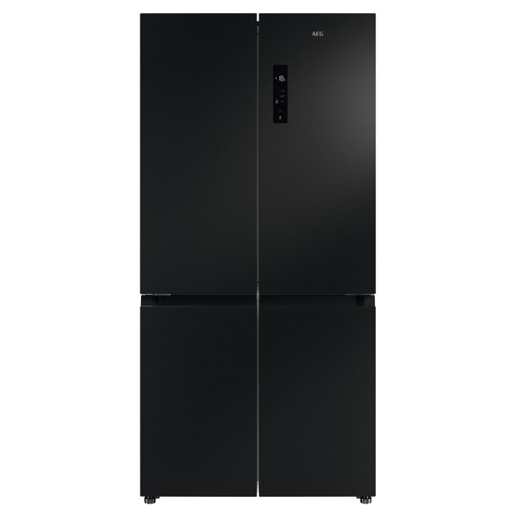 AEG 6000 Series 600 Litre Four Door American Fridge Freezer - Black