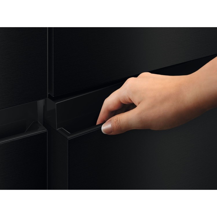 AEG 6000 Series 600 Litre Four Door American Fridge Freezer - Black - Image 4