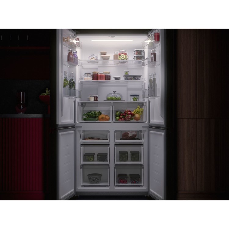 AEG 6000 Series 600 Litre Four Door American Fridge Freezer - Black - Image 7