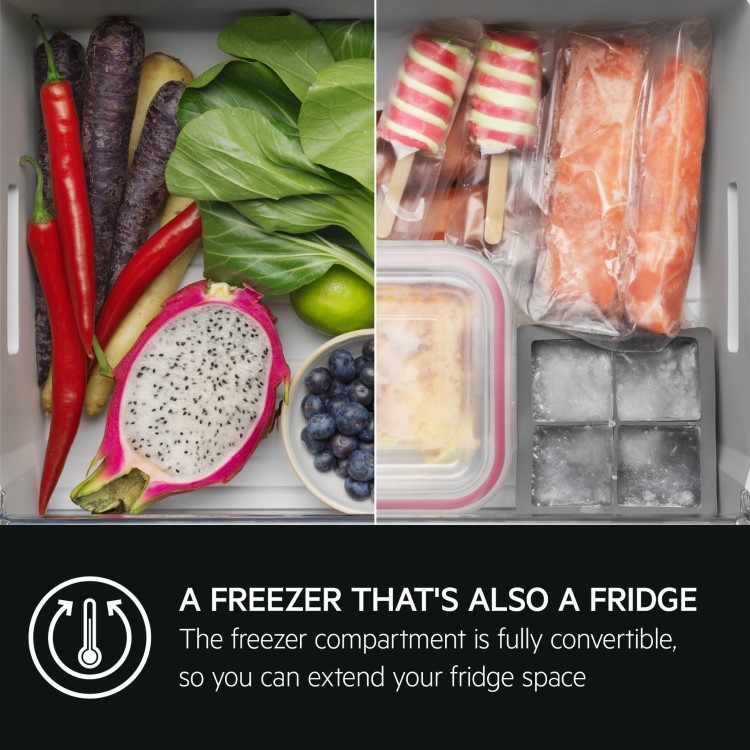 AEG 6000 Series 600 Litre Four Door American Fridge Freezer - Black - Image 8