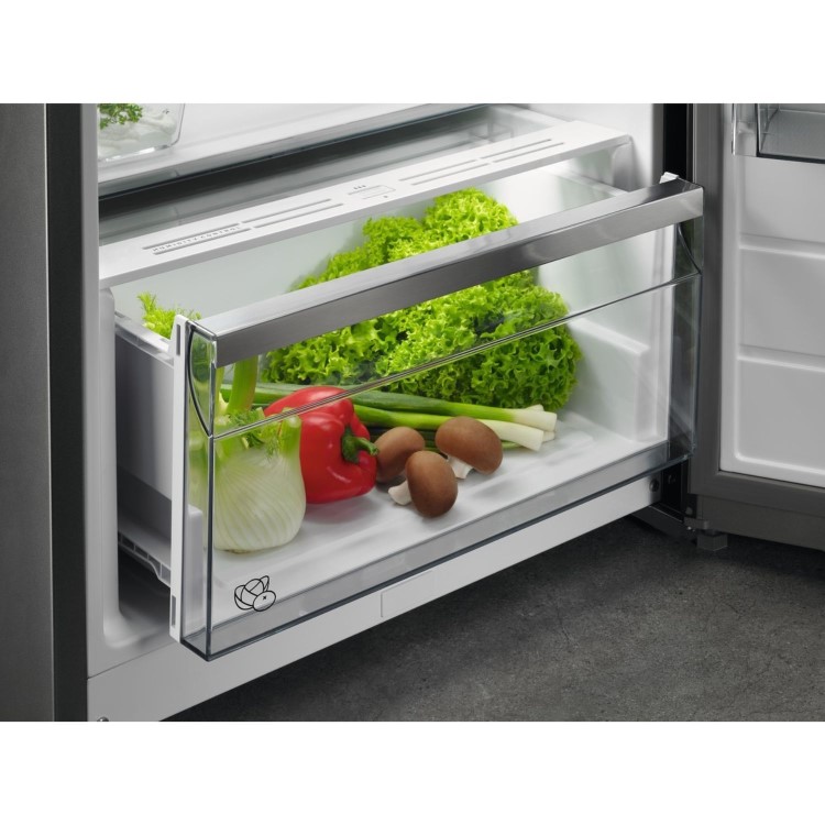AEG Series 6000 304 Litre 60/40 Freestanding Fridge Freezer - Silver - Image 3