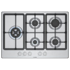 Bosch Series 4 75cm 5 Burner Gas Hob - Stainless Steel