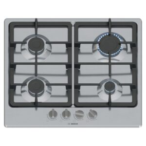 Bosch Series 4 60cm 4 Burner Gas Hob - Stainless Steel