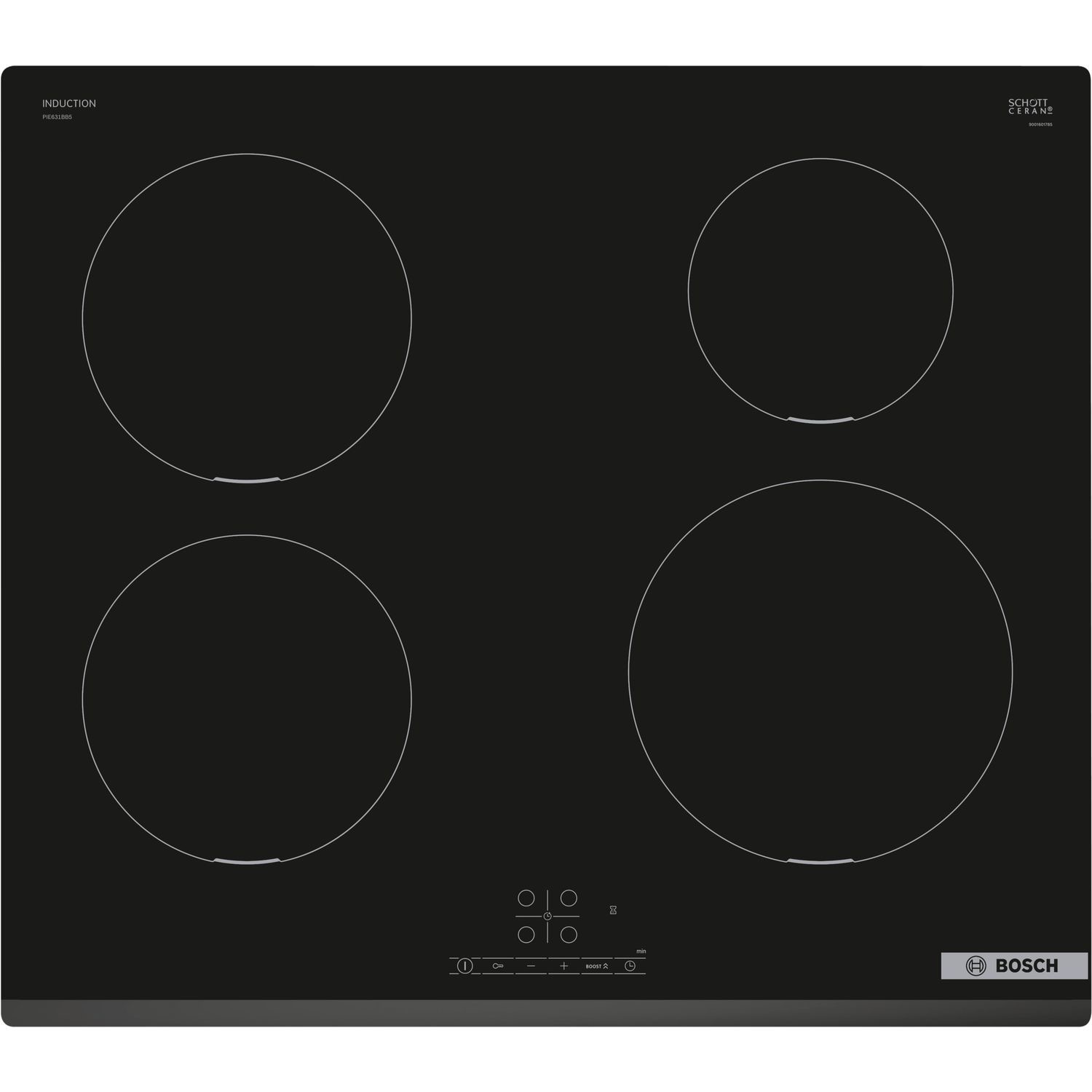 Bosch Series 4 60cm 4 Zone Induction Hob with Bevelled Front - Image 6