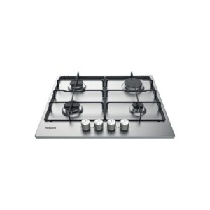 Hotpoint 58cm 4 Burner Gas Hob - Stainless Steel